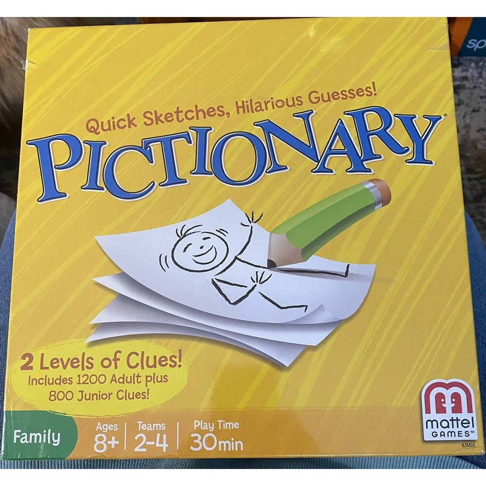 Pictionary Mattel Game 2013 Family Edition - Brand New Factory Sealed Sketch Fun